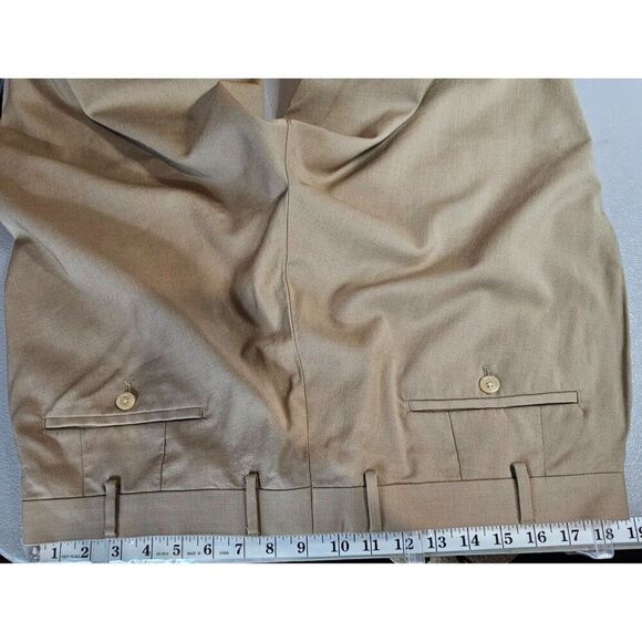 Lauren Ralph Lauren Mens 36x30 Wool Flat-Front Performance Pants - Picture 6 of 12